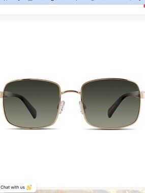 Velvet Eyewear Ruby Rectangle Polarized Sunglasses Silver Flash NWT!!!